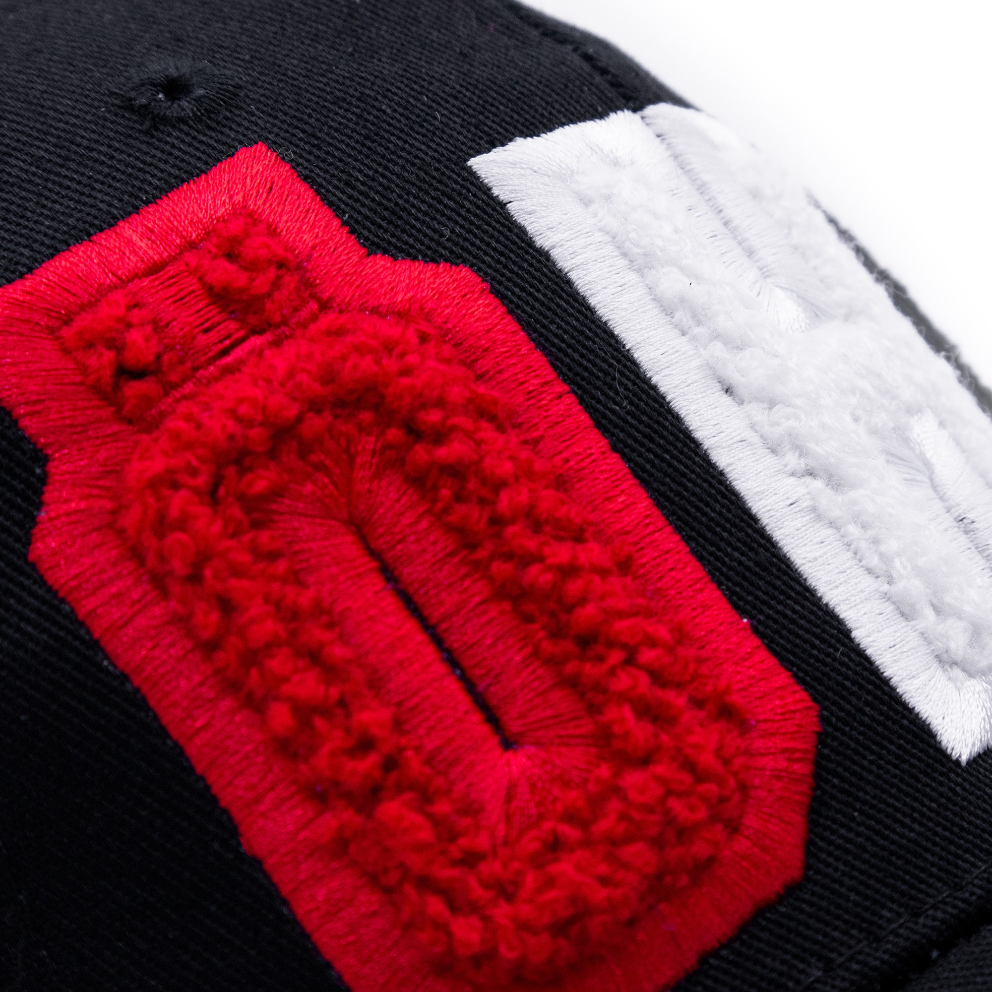 Keps med fleece märke Svart/Black