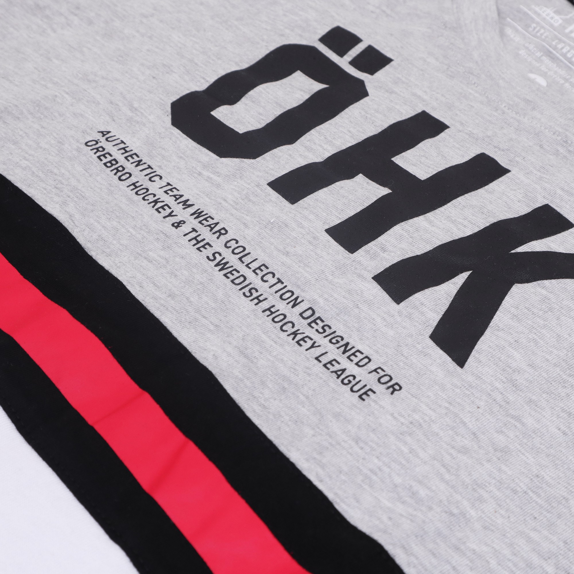 T-Shirt Tvåfärgad Grå/Vit