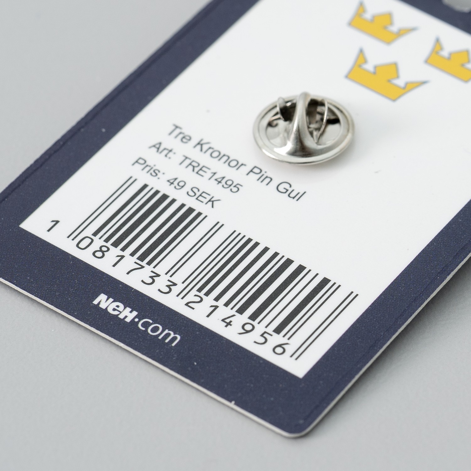 Pin Tre Kronor Gul
