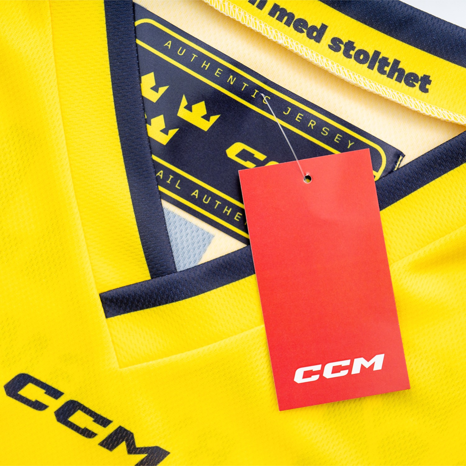 CCM Matchreplika Sublimerad Gul, Junior/Barnstorlekar