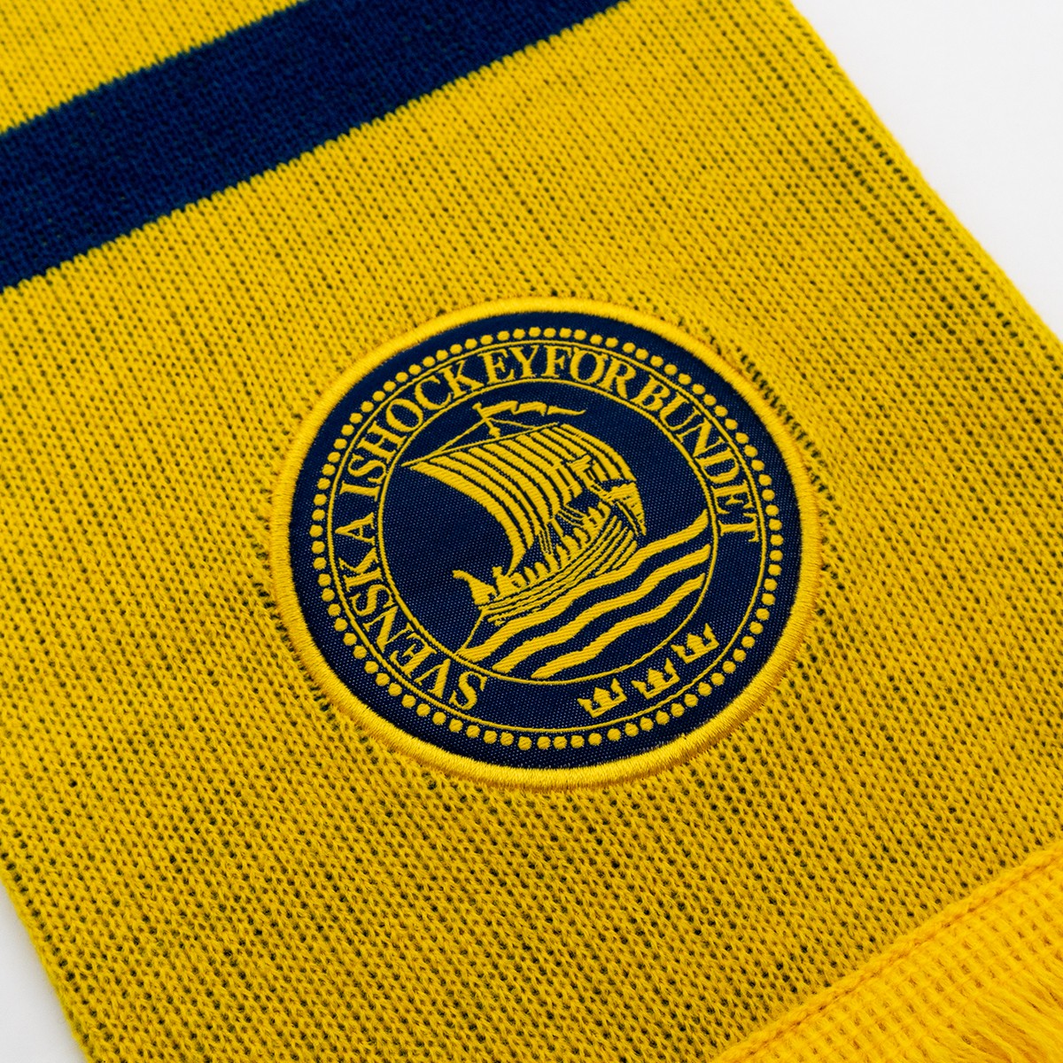 Scarf Tre Kronor Two Stripe Yellow