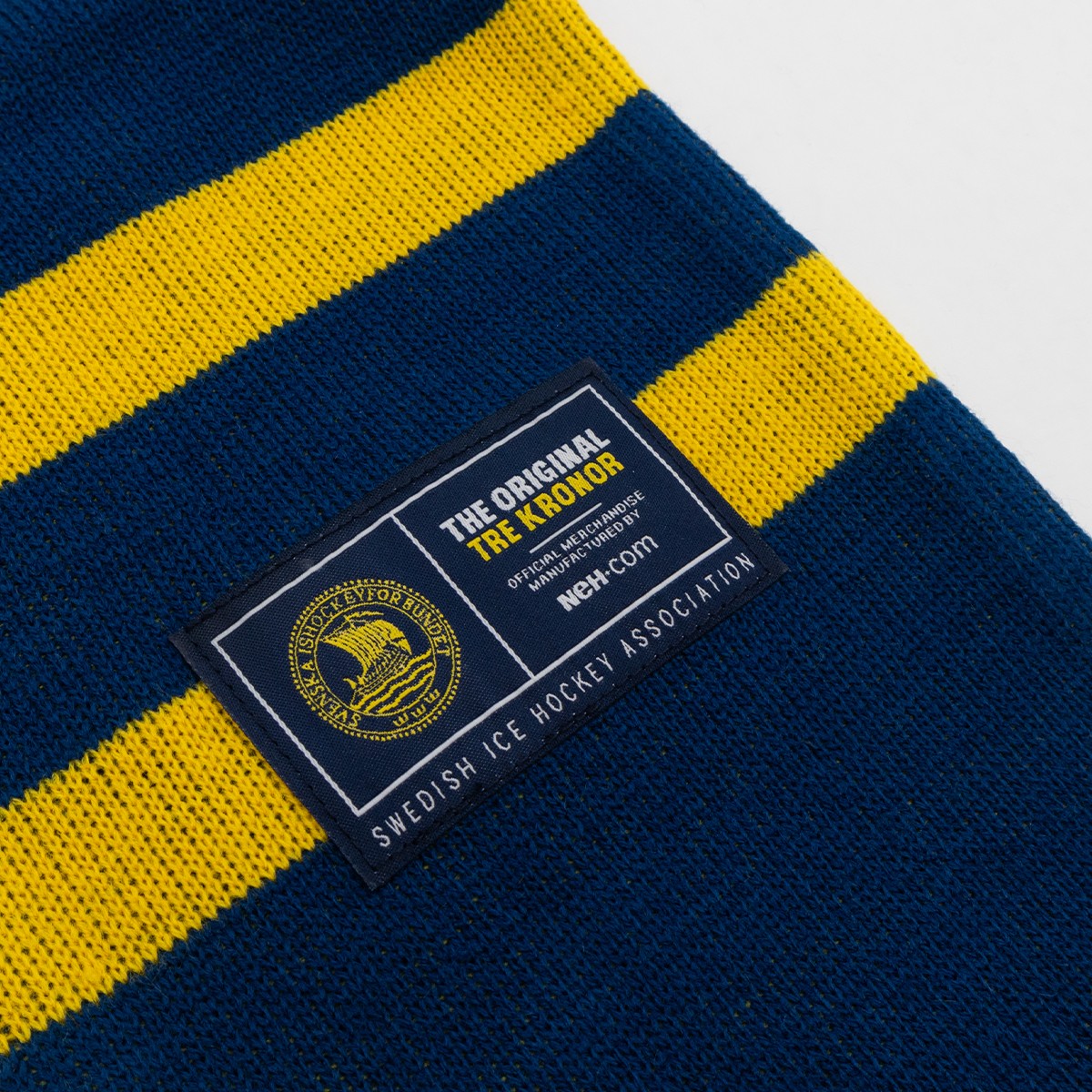 Scarf Tre Kronor Two Stripe Navy