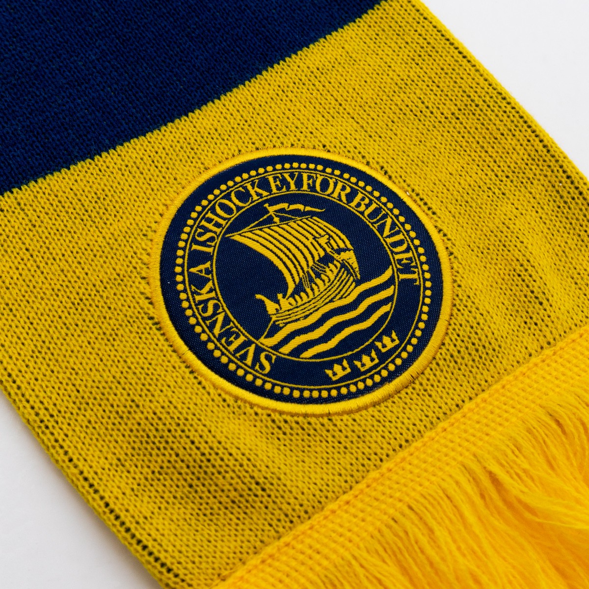 Scarf Tre Kronor Striped Yellow & Navy