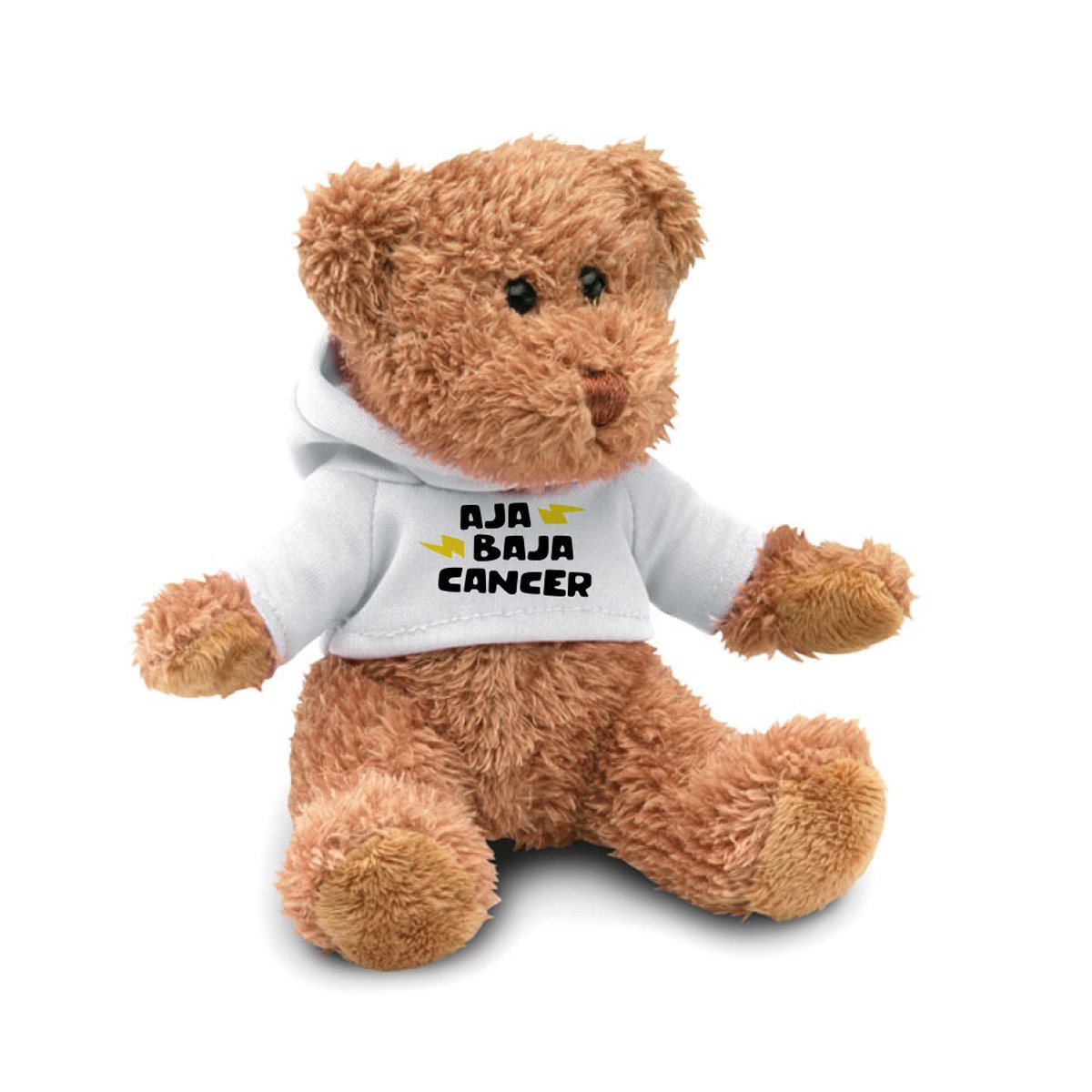 Teddybjörn i vit tröja - AjaBajaCancer