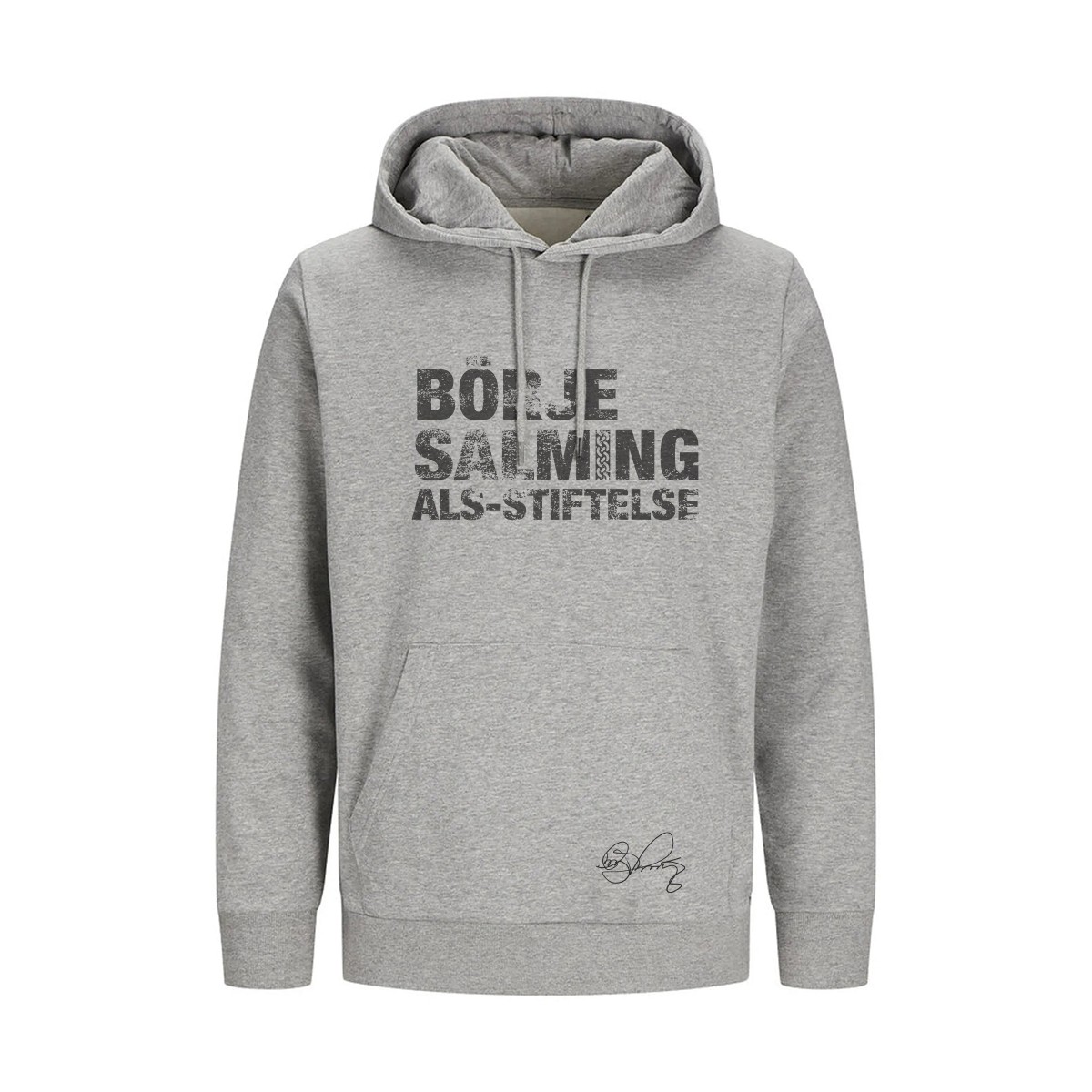 Hoodtröja Unisex Gråmelerad
