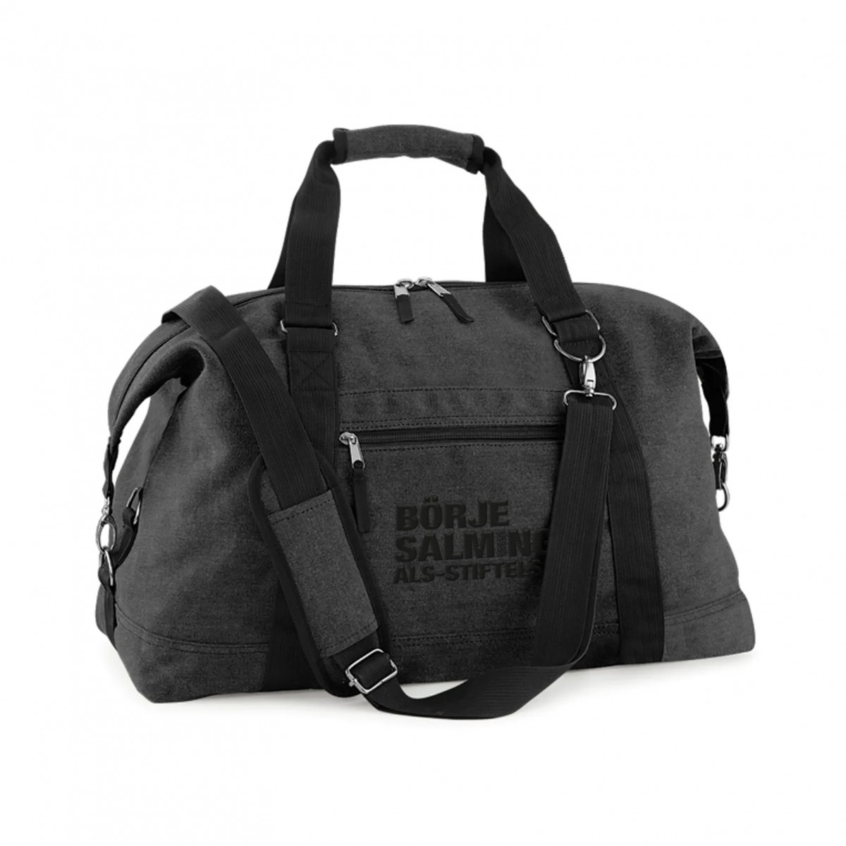 Weekendbag Svartmelerad