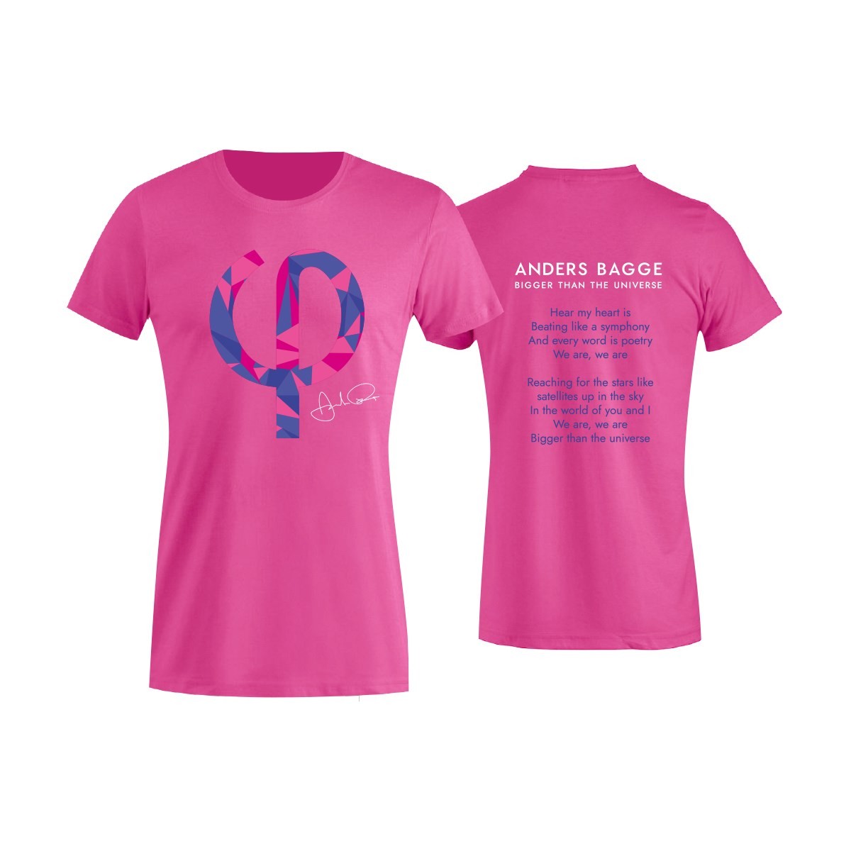 T-Shirt Dam Rosa Rosa/Pink