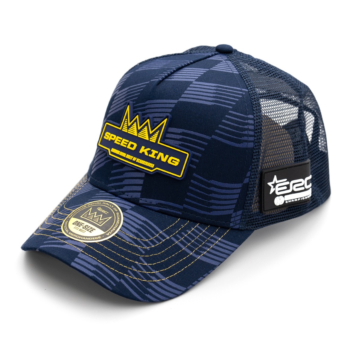 Trucker Cap Navy Race Pattern