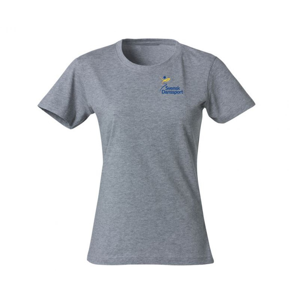 T-Shirt Bomull Dam Grå Grå/Grey