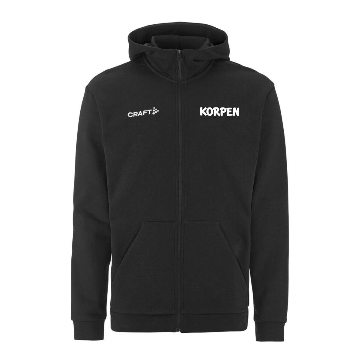 Community 2.0 Logo FZ Hoddie Herr Svart