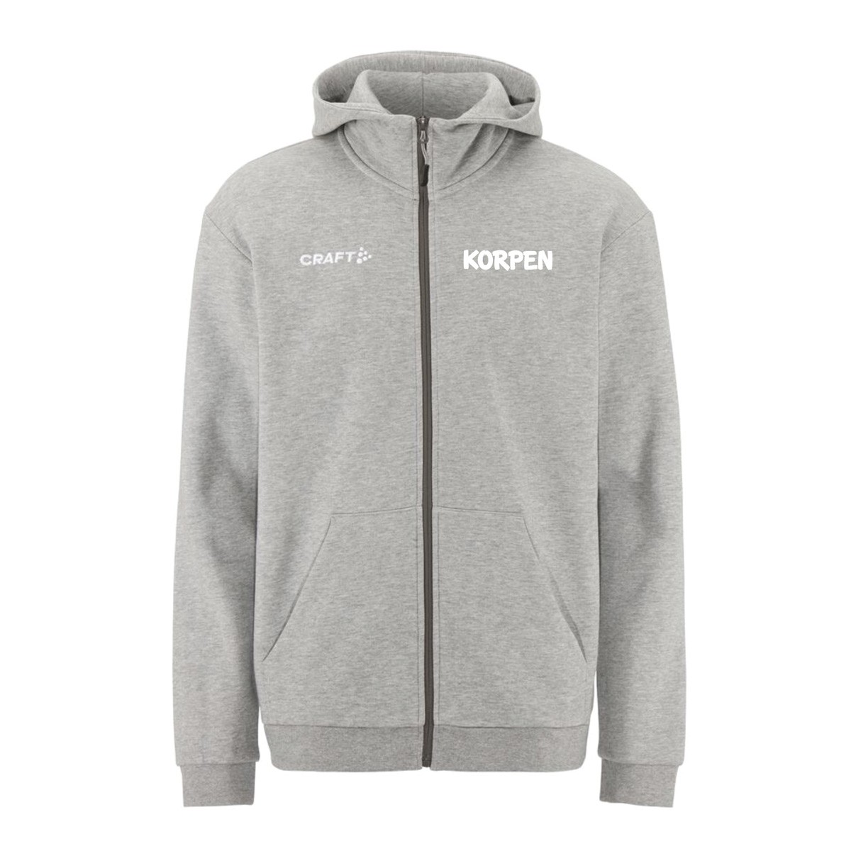 Community 2.0 Logo FZ Hoodie Herr Grå