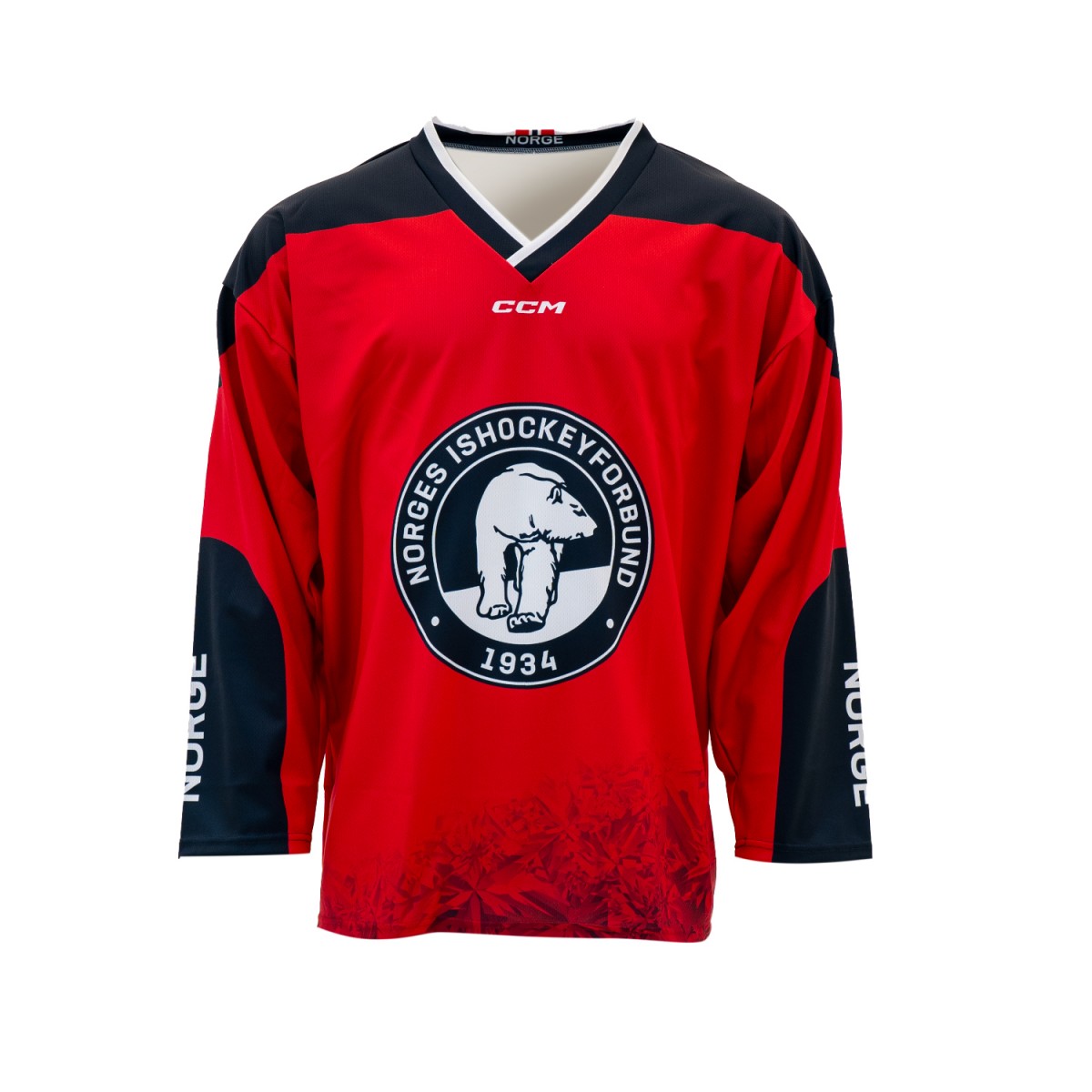 CCM Sublimerad Replika Norge Junior/Barn Röd