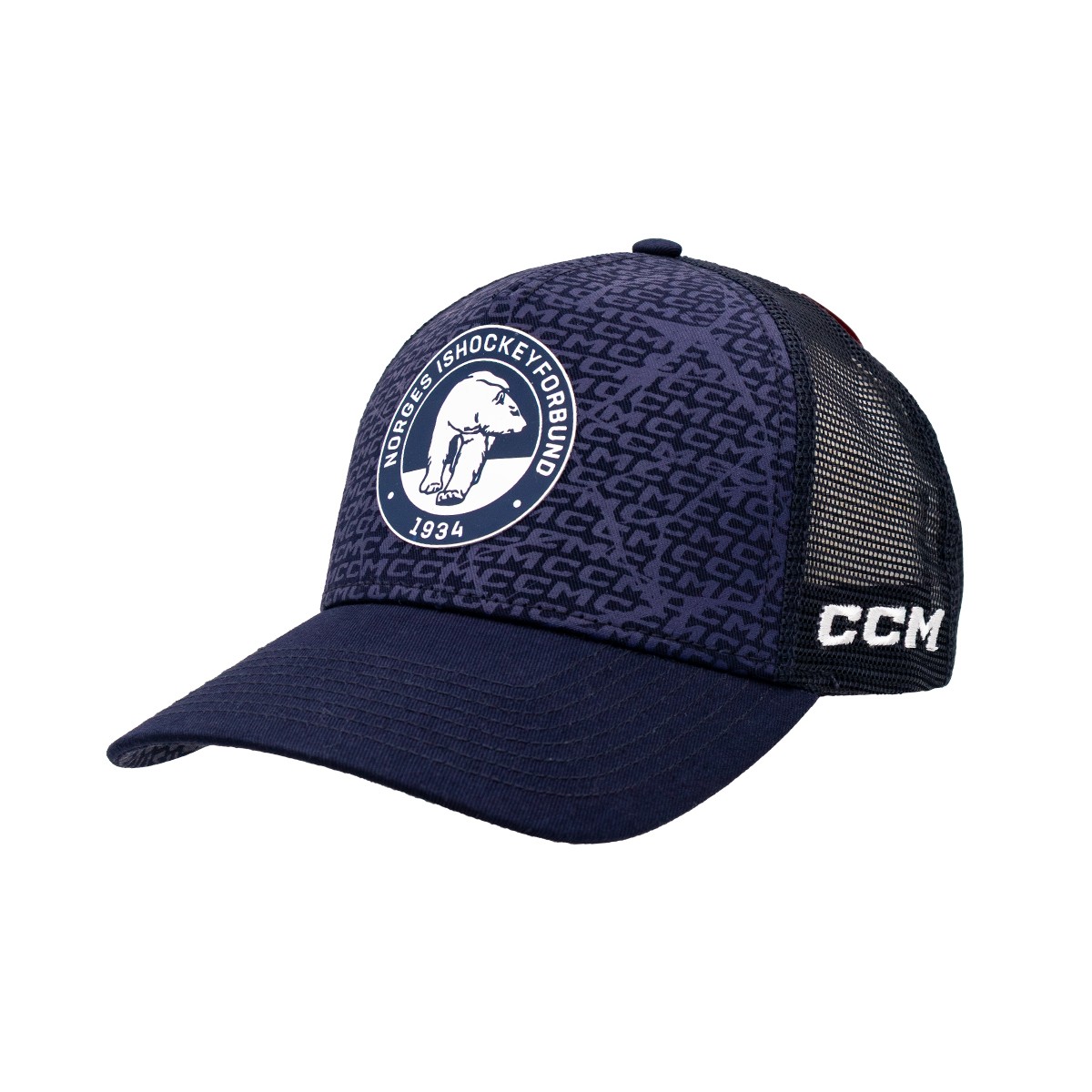 CCM Meshback Trucker Cap NORGE Navy