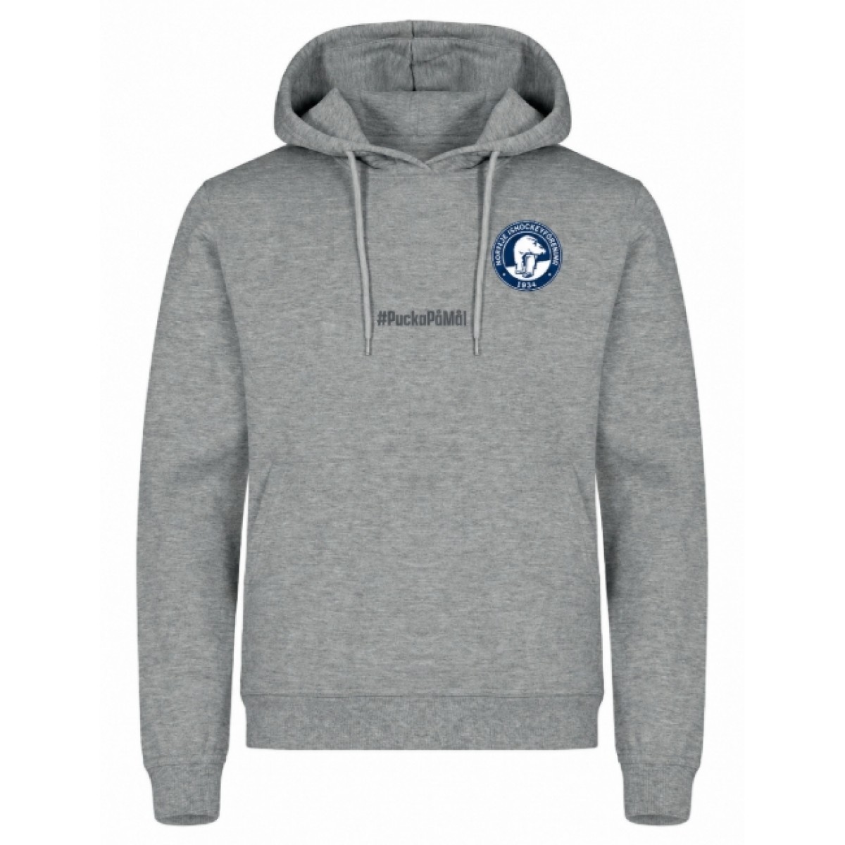 Hoodie Grey - #PuckaPåMål