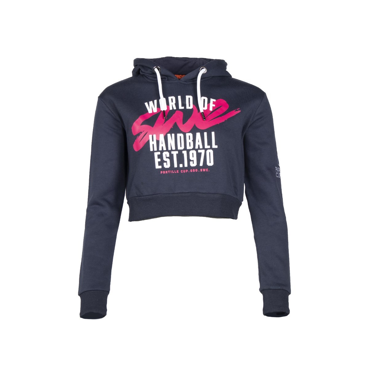 Short Hoodie Ladies Marinblå/Navy Blue