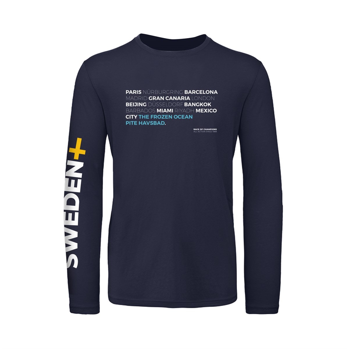 T-shirt long sleeve Unisex Mörkmarinblå/Dark Navy Blue