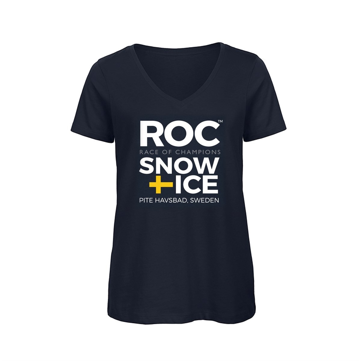 T-shirt v-ringad Ladies Mörkmarinblå/Dark Navy Blue