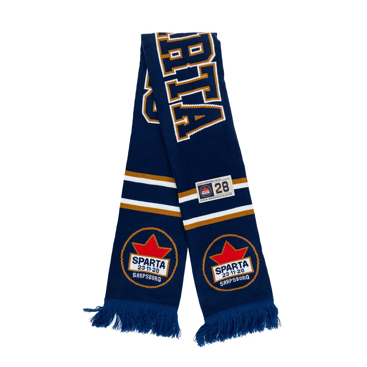 Jaquard Scarf Sparta Stripes Navy