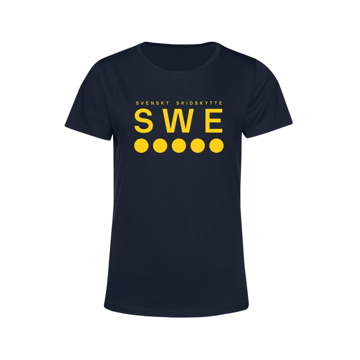 T-Shirt Svenskt Skidskytte Dam Navy