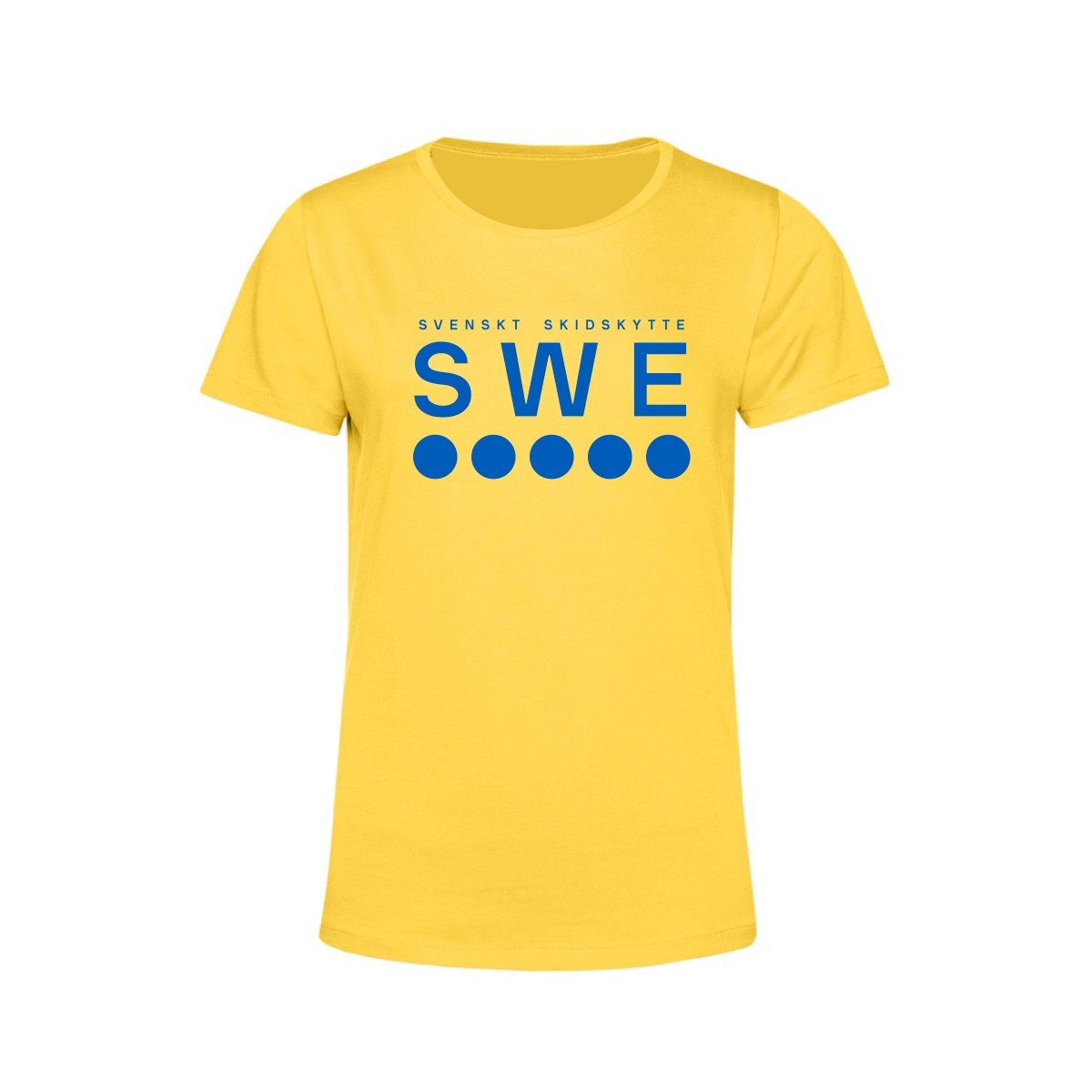T-Shirt Svenskt Skidskytte Dam Gul
