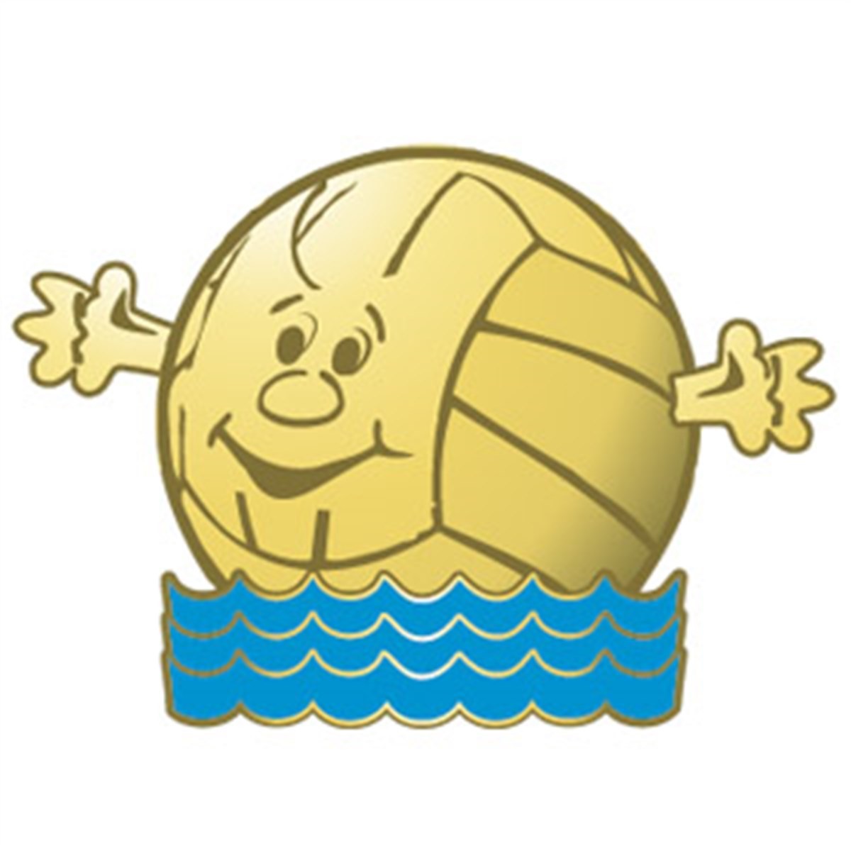 Vattenpolobollen guld Standard