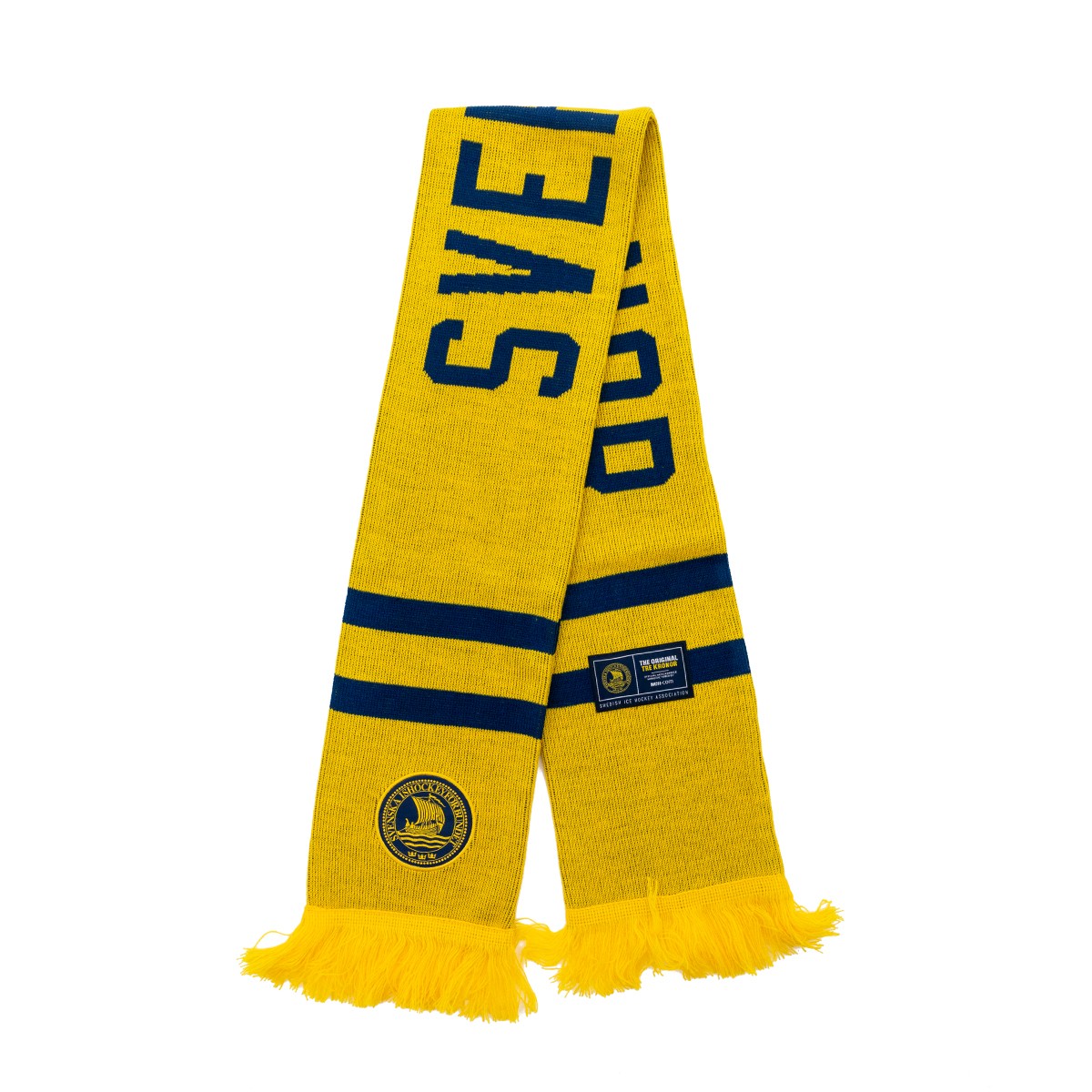 Scarf Tre Kronor Two Stripe Yellow