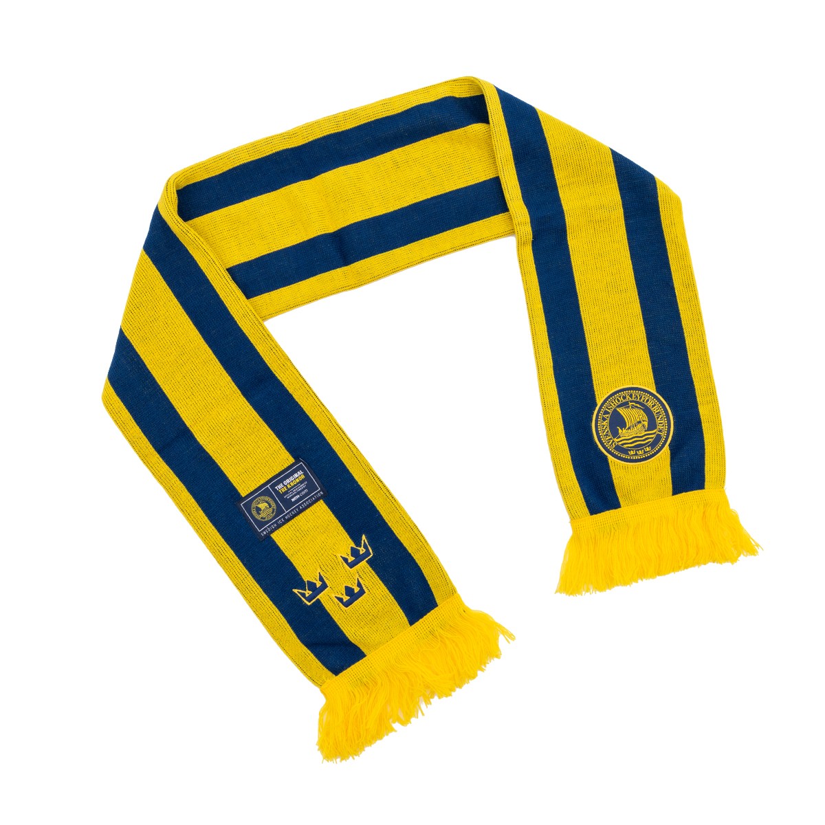 Scarf Long Stripes Tre Kronor Yellow