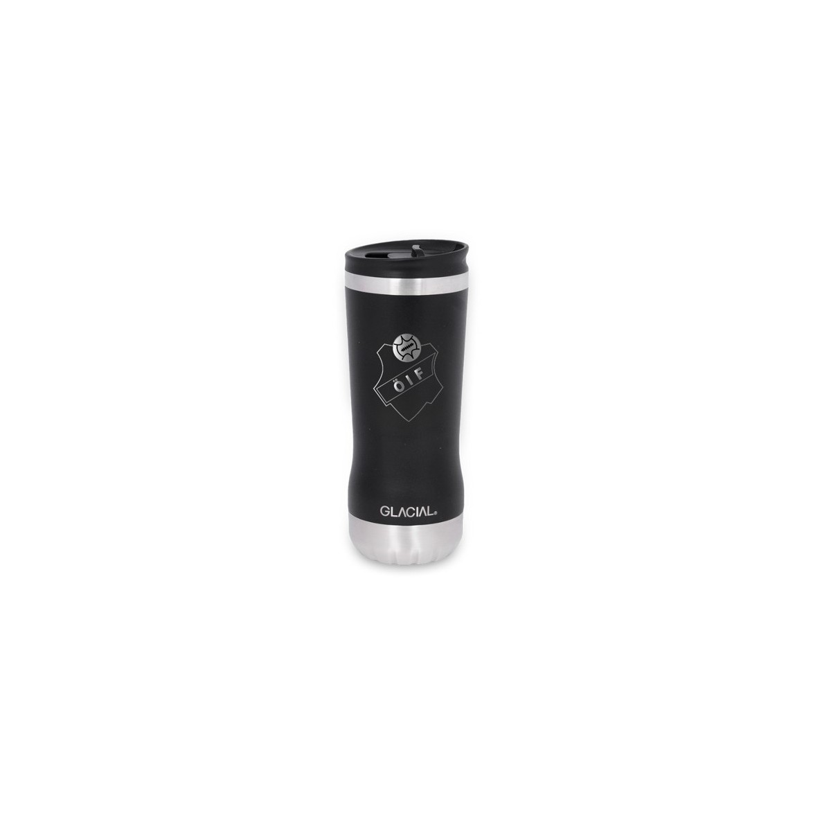 GLACIAL TUMBLER SVART MED LASERGRAVYR