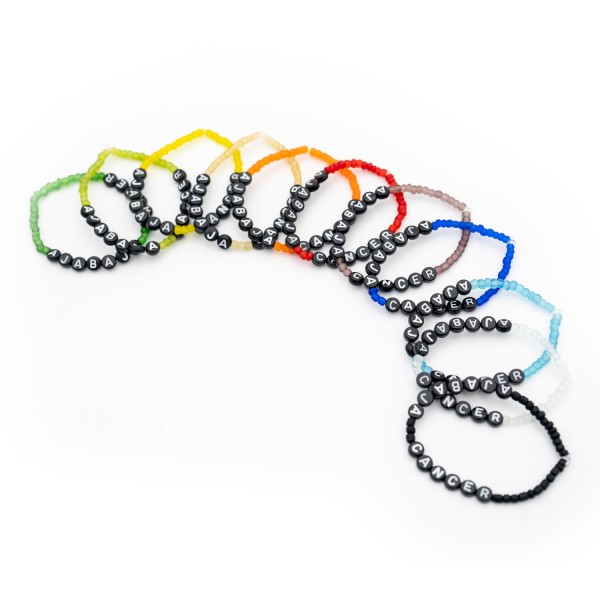 AjaBajaCancer Armband svart 19-20 cm - Large