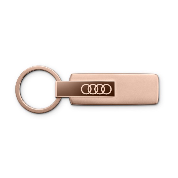 Audi Key ring, stainless steel, rosegold