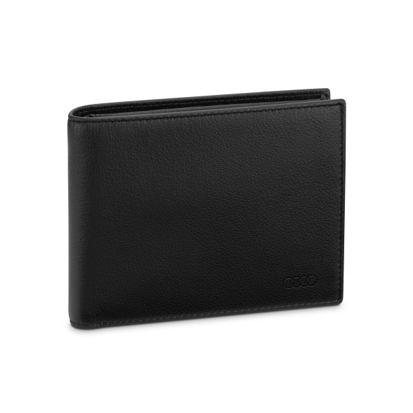 Audi wallet small leather, men, black