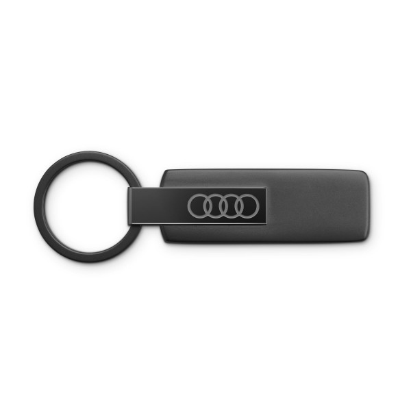 Audi Key ring, stainless steel, black