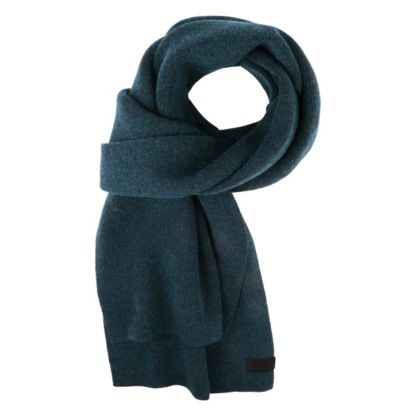 Audi knitted scarf black-petrol