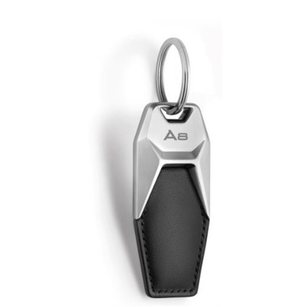 Keyring leather A8 Svart/Black