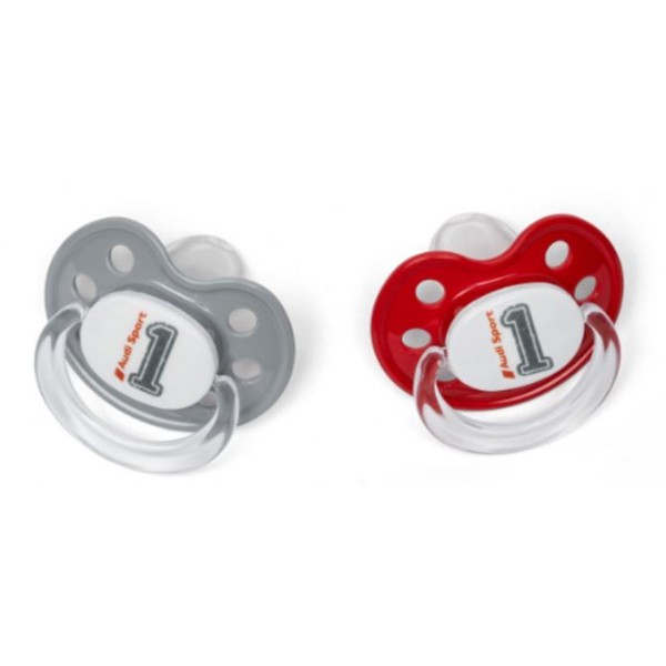 Nappar 2-pack Audi Sport Grå/Röd