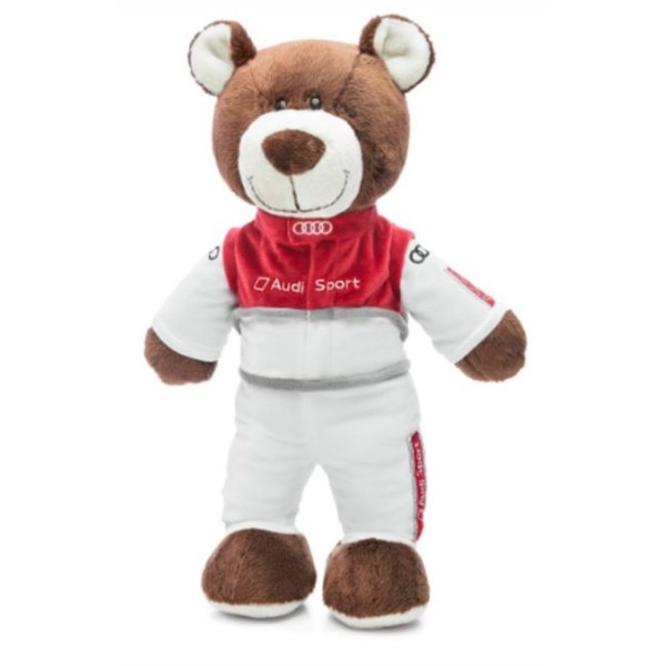 Nallebjörn Audi Sport, 40 cm Röd/Vit