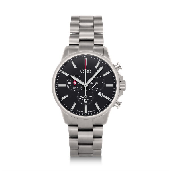 Audi Chronograph Titanium, Mens silver/black Silver