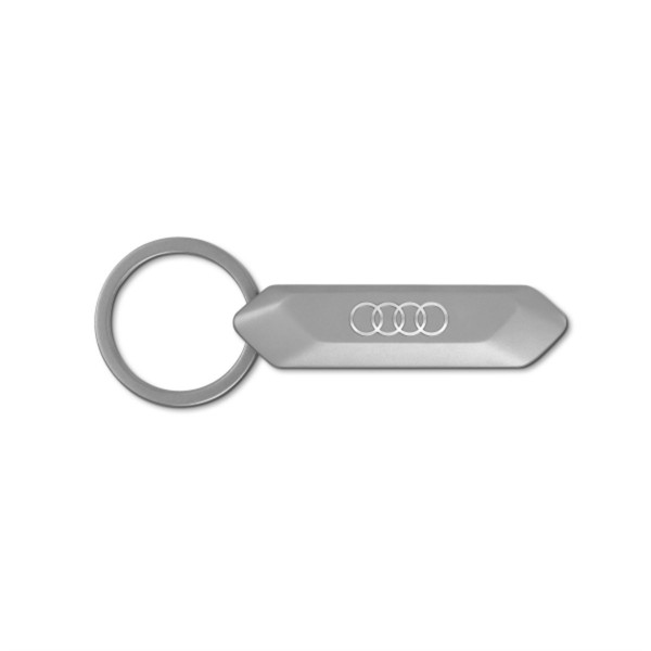 Audi Key ring stainless steel, sil Standard
