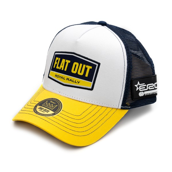 Trucker Cap Flat Out White/Yellow/Navy