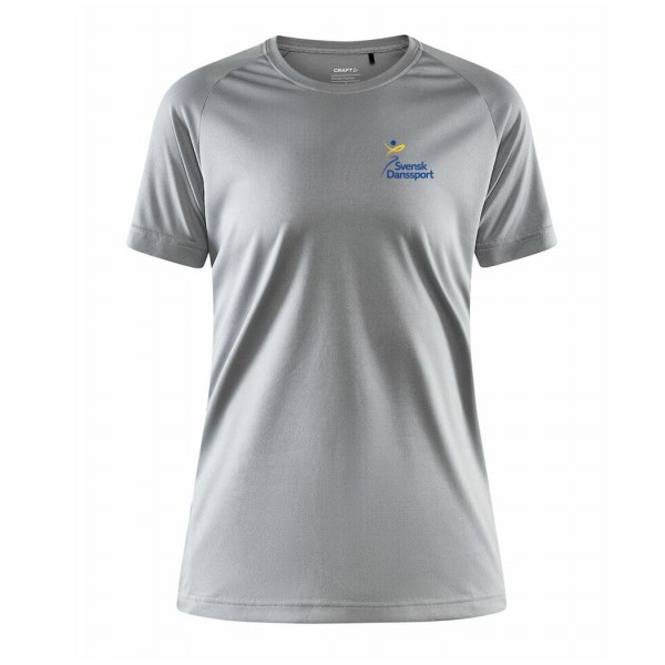 Tränings T-Shirt Dam Grå Craft Gråmelange/Grey Melange