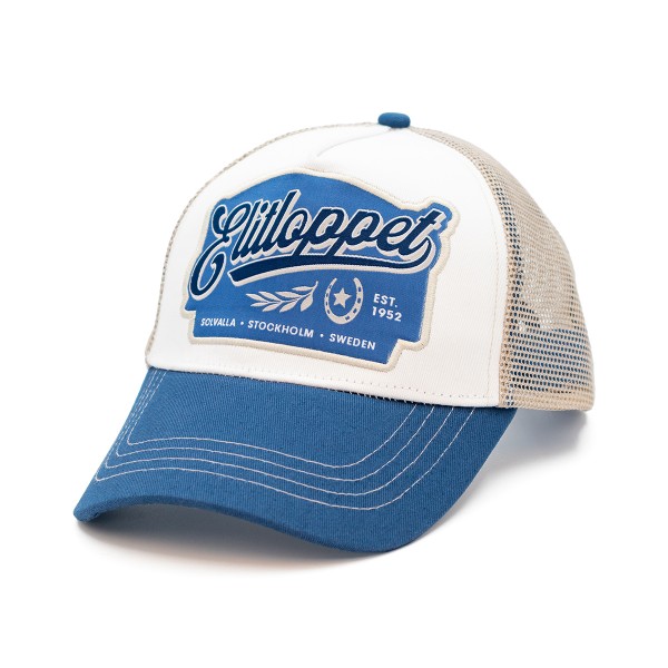 Vintage Trucker Cap Elitloppet Blue/Beige/White