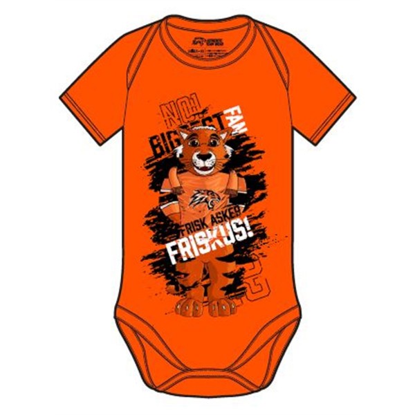Baby body Orange/Svart