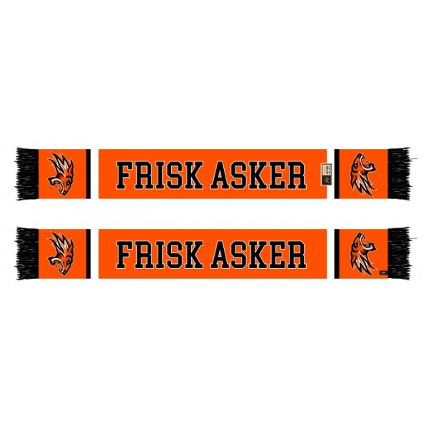 Knitted Scarf Frisk Asker Orange & Black