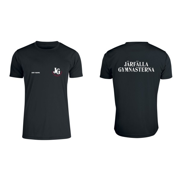 T-shirt Funktion Herr, Svart