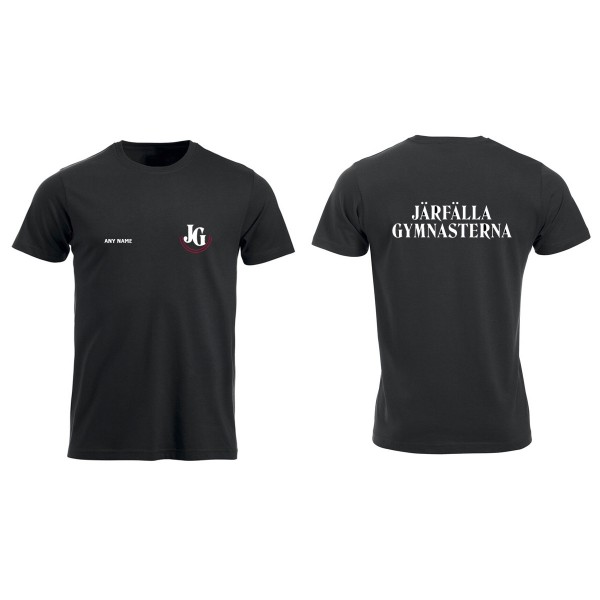T-shirt Bomull Herr, Svart