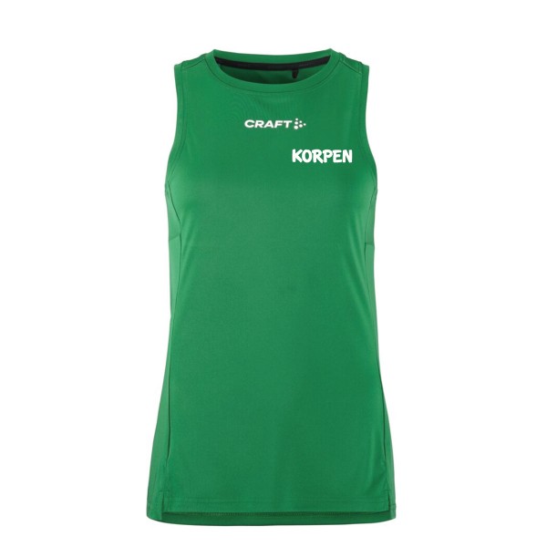 Rush 2.0 Singlet Dam Grön