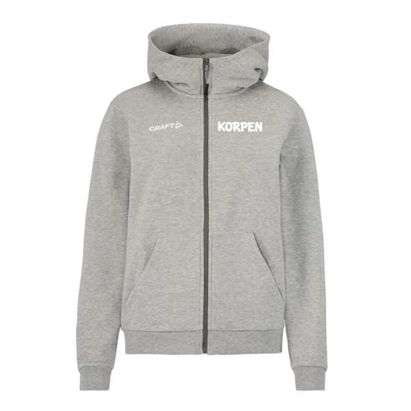 Community 2.0 Logo FZ Hoodie Dam Grå