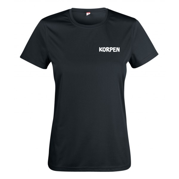 Active T-shirt Dam Svart