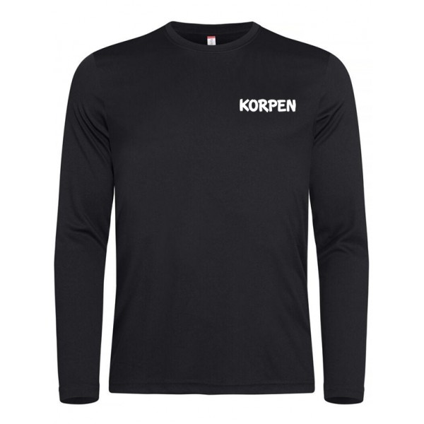 Active T-shirt L/S Herr Svart 