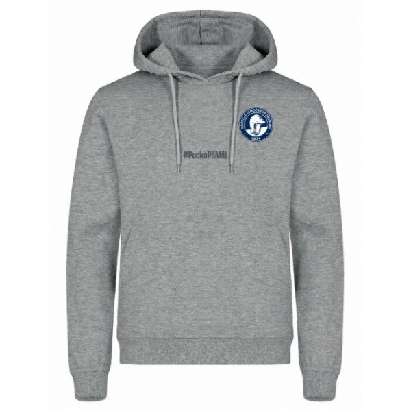 Hoodie Grey - #PuckaPåMål